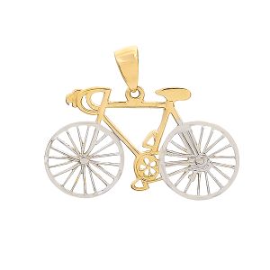 Χρυσό μενταγιόν ποδήλατο στα 14 καράτια. MG17194