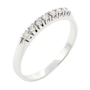 Λευκόχρυσο δαχτυλίδι σειρέ 18 καράτια λευκόχρυσο με μπριγιάν βάρους 0.14ct. RL20168