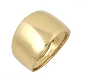Εντυπωσιακό χρυσό δαχτυλίδι λουστρέ σε 14 καράτια.RZ20373