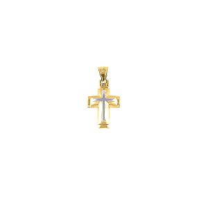 Χρυσός σταυρός σκέτος σε 14 καράτια.CRA15382