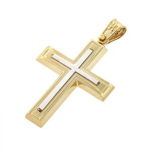 Χρυσός ανδρικός σταυρός σε 14 καράτια. CRA16367