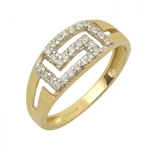 Χρυσό δαχτυλίδι μαίανδρος 14 καράτια.RZ17164
