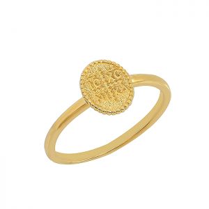 Χρυσό δαχτυλίδι με Κωνσταντινάτο σε 14 καράτια. RZ17354