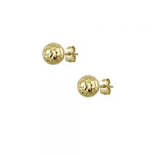 Σκουλαρίκια χρυσά  φούσκες σε 14 καράτια SK19424