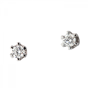 Πανέμορφα σκουλαρίκια με διαμάντια 0.22ct λευκού χρώματος F σε 18K. SK20170