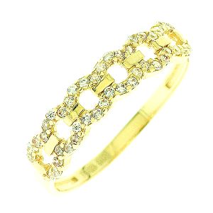 Μοντέρνο σειρέ χρυσό δαχτυλίδι στα 14 καράτια. RZ5610