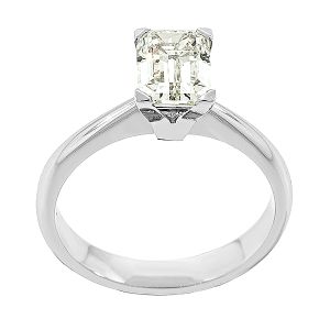 Μονόπετρο δαχτυλίδι 18 καράτια με διαμάντι Emerald cut 1.71ct. RD5745