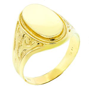 Εντυπωσιακό ανδρικό χρυσό δαχτυλίδι σε 14 καράτια. RA1248