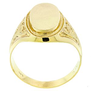 Εντυπωσιακό ανδρικό χρυσό δαχτυλίδι σε 14 καράτια. RA1248