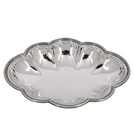 Ασημένιο περίτεχνο μπολ με σκάλισμα.SIL224GR