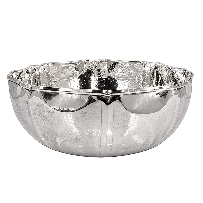 Ασημένιο περίτεχνο μπολ σφυρίλατο.SIL187GR