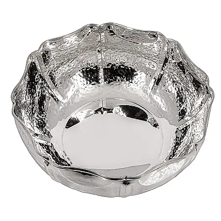 Ασημένιο περίτεχνο μπολ σφυρίλατο.SIL187GR