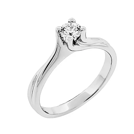 Μονόπετρο δαχτυλίδι με διαμάντι 0.25ct  F VS2 σε 18 καράτια . RD19284