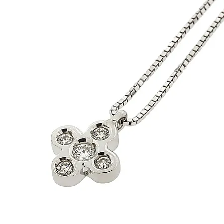 Λευκόχρυσος σταυρός με μπριγιάν 0.08ct και αλυσίδα 18 καράτια. CR18465