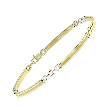 Χειροπέδα δίχρωμη σπαστή σε 2.0mm 14 καράτια.BRA12505