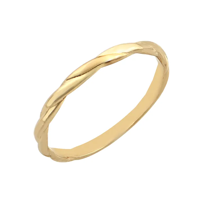 Χρυσό δαχτυλίδι στριφτό σε λιτή γραμμή σε 14 καράτια RZ20222