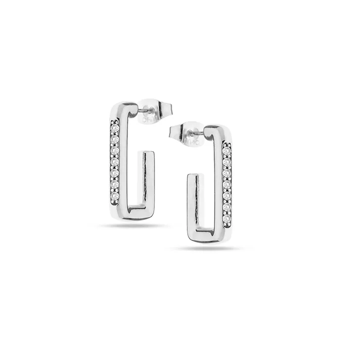 Earrings Stainless Steel-E-SILVER