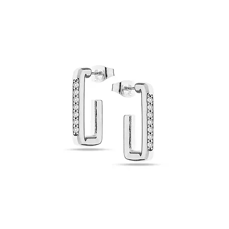 Earrings Stainless Steel-E-SILVER