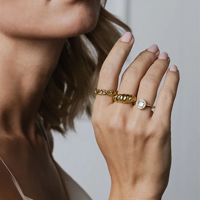 Ring Stainless Steel-E-Gold