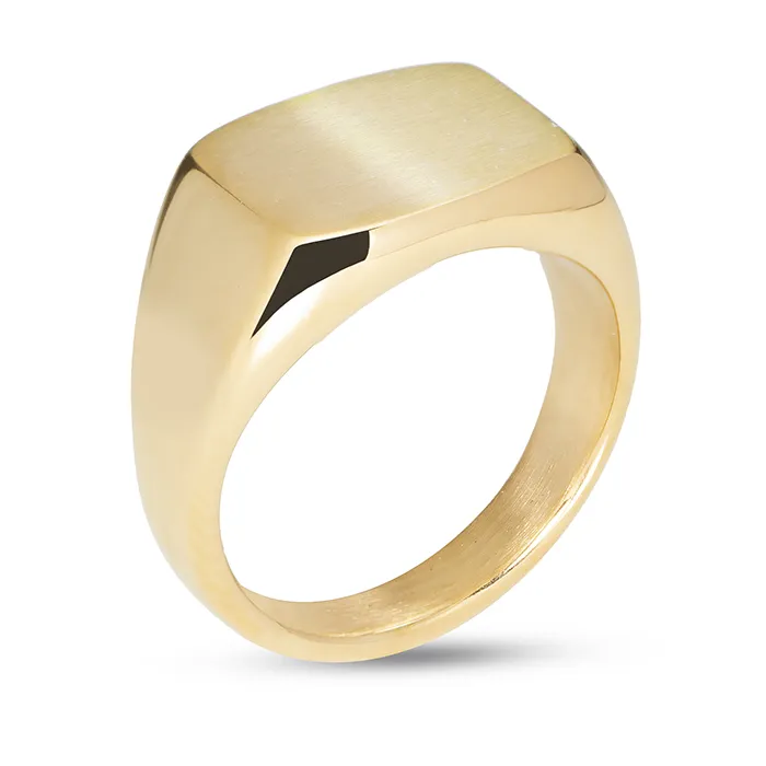 Ring Stainless Steel Gents-E-GOLD