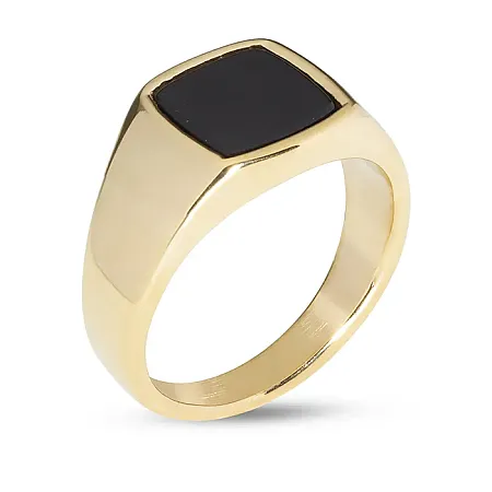 Ring Stainless Steel Gents-E-Gold
