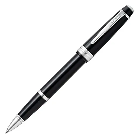 Cross Bailey Light™ Rollerball – Στυλό Gel από Μαύρη Ρητίνη με Ασημί Λεπτομέρειες