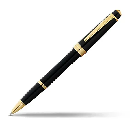 Cross Bailey Light™ Rollerball – Μαύρη Ρητίνη με Επιχρυσωμένες Λεπτομέρειες