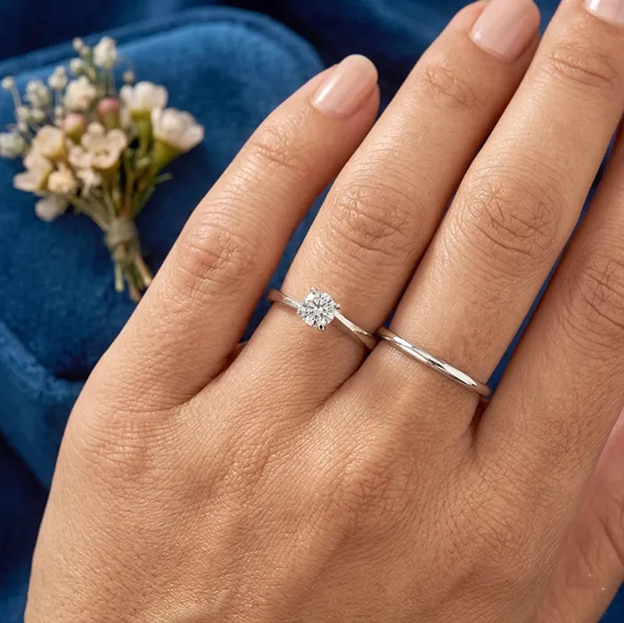 Δαχτυλίδι μονόπετρο με lab grown diamond 0.47ct E VS1 με πιστοποίηση IGI | Million Diamonds