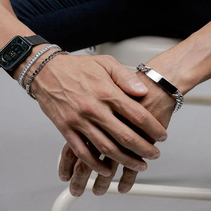 Bracelet Gents -E- SILVER