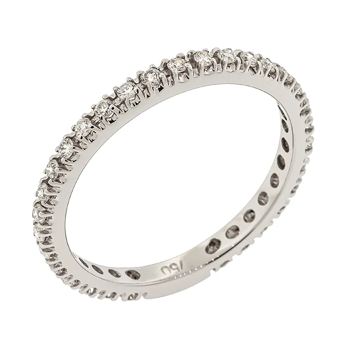 Λευκόχρυσο Eternity Δαχτυλίδι 18Κ με Διαμάντια 0.30ct RL22968