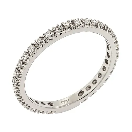 Λευκόχρυσο Eternity Δαχτυλίδι 18Κ με Διαμάντια 0.30ct RL22968