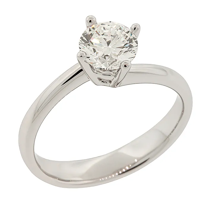 Δαχτυλίδι Μονόπετρο Φλόγα με Διαμάντι 0.90ct GIA F VS1. RD23002