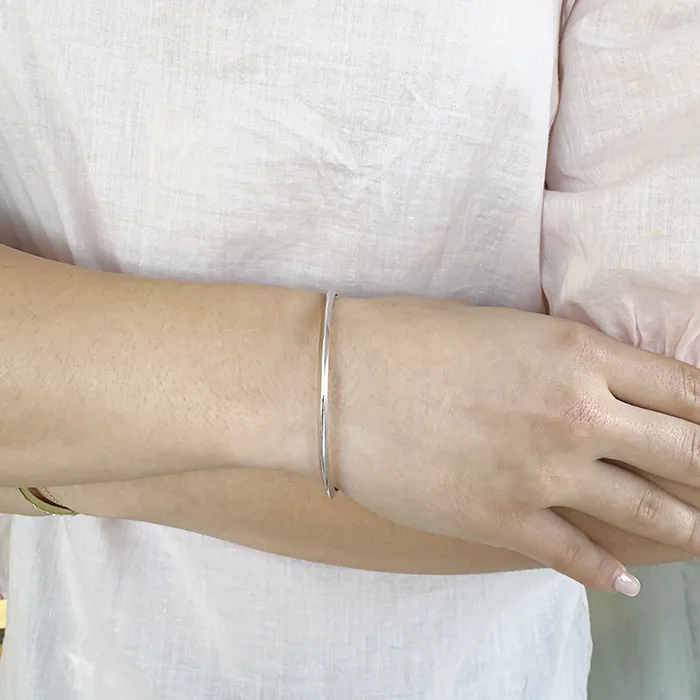 Λευκόχρυσο Βραχιόλι 14K Minimal Design. BRA23388