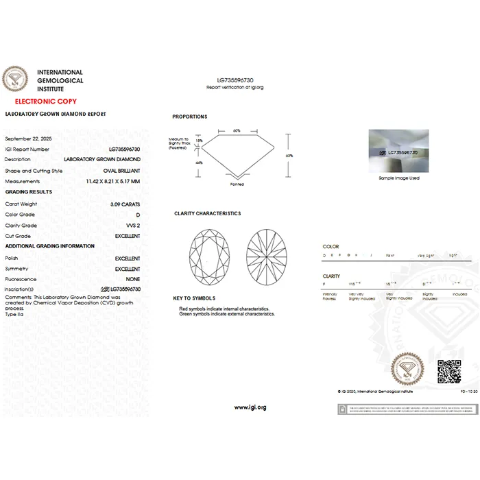 Δαχτυλίδι Λευκόχρυσο 18Κ με Lab Grown Oval Diamond 3.09ct D VVS2 IGI.