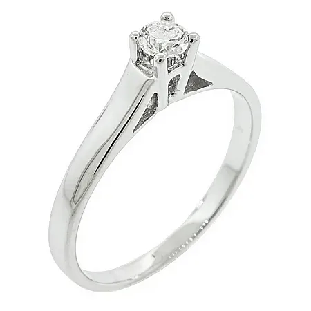 Μονόπετρο Δαχτυλίδι 14Κ με Διαμάντι 0.21ct D VS2 | Million Diamonds