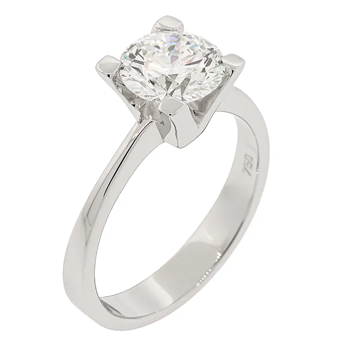 Λευκόχρυσο Μονόπετρο Δαχτυλίδι 18Κ με Lab Grown Diamond 1.50ct D VVS2 και Πιστοποίηση IGI | Million Diamonds