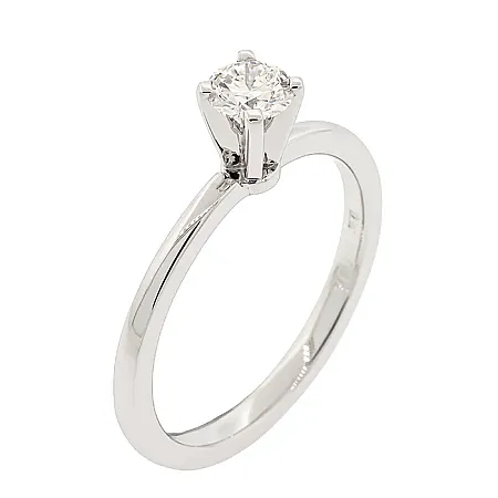 Λευκόχρυσο Μονόπετρο 14Κ με Διαμάντι GIA 0.30ct H VS2 | Million Diamonds