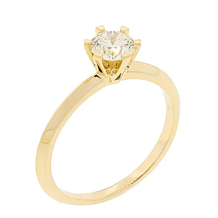 Χρυσό Μονόπετρο Δαχτυλίδι 14Κ με Διαμάντι 0.56ct VVS2 GIA | Million Diamonds