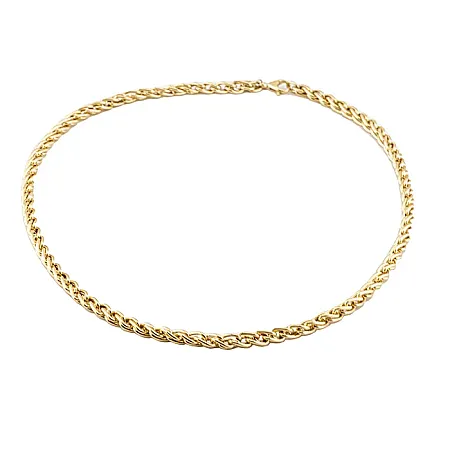 Χρυσό Κολιέ 9Κ με πυκνή πλέξη | Million Diamonds