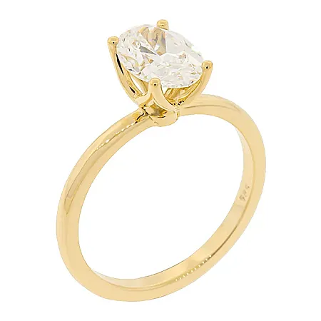 Μονόπετρο Oval Lab Διαμάντι 1.28ct D VVS2 IGI 14Κ | Million Diamonds