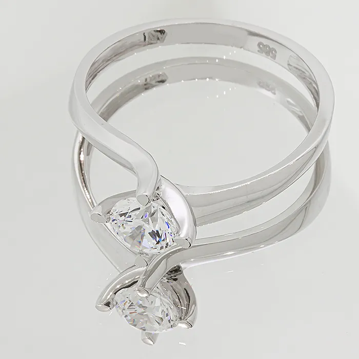 Μονόπετρο Φλόγα με Lab Διαμάντι 0.70ct E VS1 IGI 14Κ | Million Diamonds
