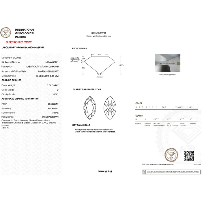 Δαχτυλίδι 14Κ λευκόχρυσο με Lab Grown Diamonds Marquise 1.04ct. και Round Cut 0.15ct. LGD23761