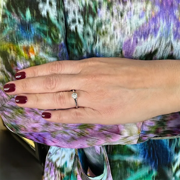 Μονόπετρο Δαχτυλίδι με Διαμάντι 0.60ct F VVS2 3EX IGI 18Κ | Million Diamonds