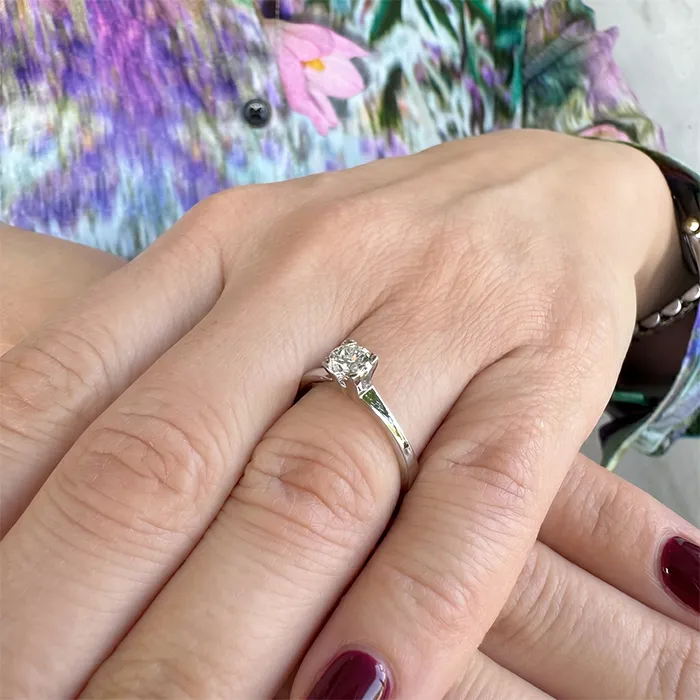 Μονόπετρο Δαχτυλίδι με Διαμάντι 0.60ct F VVS2 3EX IGI 18Κ | Million Diamonds
