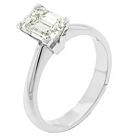 Μονόπετρο Δαχτυλίδι 18K με Φυσικό Διαμάντι Emerald Cut 1.71ct. RD5745