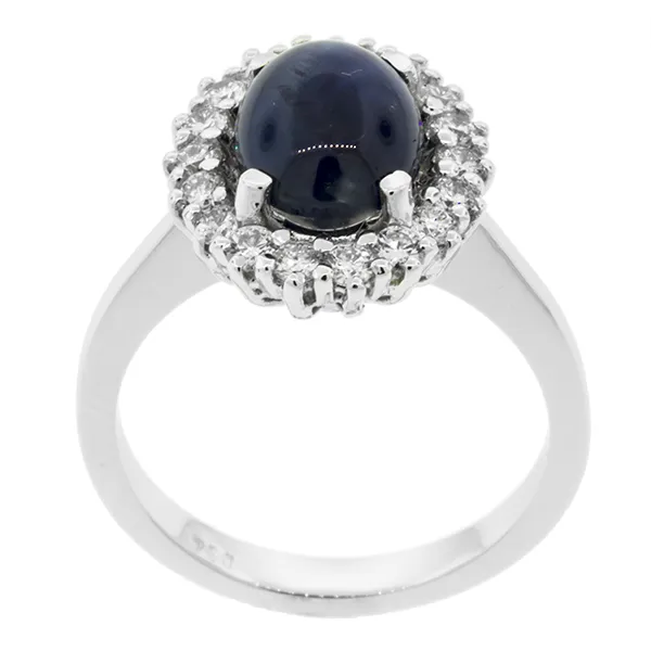 ΛΕΥΚΟΧΡΥΣΟ ΔΑΧΤΥΛΙΔΙ Κ18 ΜΕ ΖΑΦΕΙΡΙ 3.18ct ΚΑΙ ΜΠΡΙΓΙΑΝ 0.55ct. RL6944