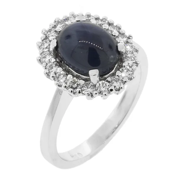 ΛΕΥΚΟΧΡΥΣΟ ΔΑΧΤΥΛΙΔΙ Κ18 ΜΕ ΖΑΦΕΙΡΙ 3.18ct ΚΑΙ ΜΠΡΙΓΙΑΝ 0.55ct. RL6944