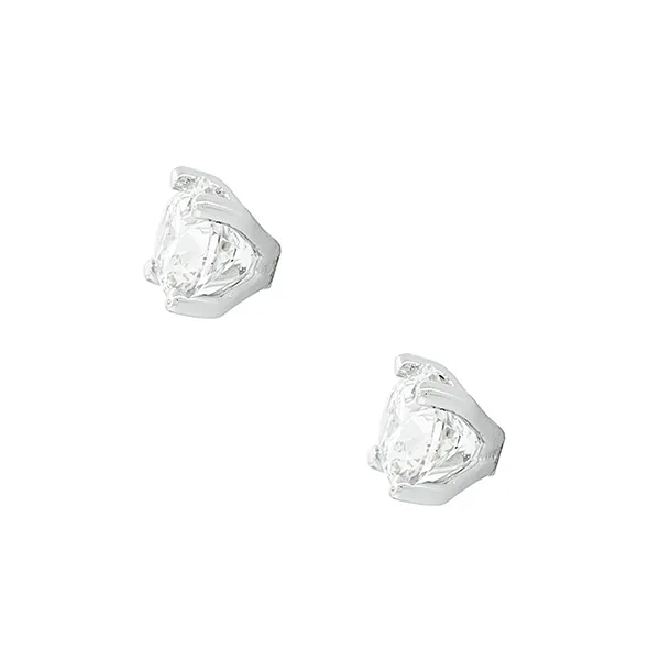 Μονόπετρα σκουλαρίκια με διαμάντια 0.70ct σε λευκόχρυσο 18K. SK10340
