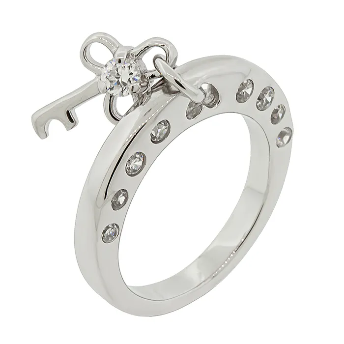 Ασημένιο δαχτυλίδι 925°με charm. C13720