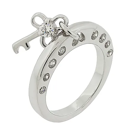 Ασημένιο δαχτυλίδι 925°με charm. C13720